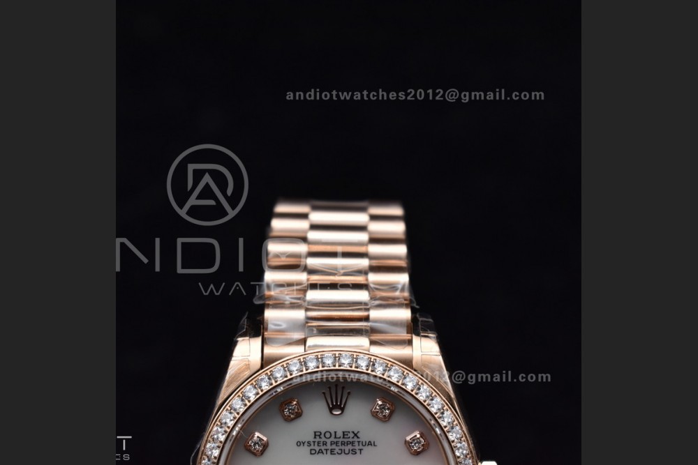 DateJust 31 Ladies 278275 GSF 316L Steel MOP Diamond Dial On Full RG Case and President Sytle Bracelet — photo 5