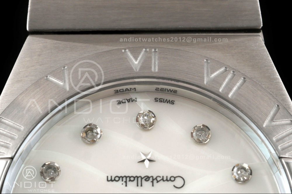 Constellation 28mm SS 8848F 1:1 Best Edition White MOP Textured Dial on SS Bracelet ETA Quartz — photo 5