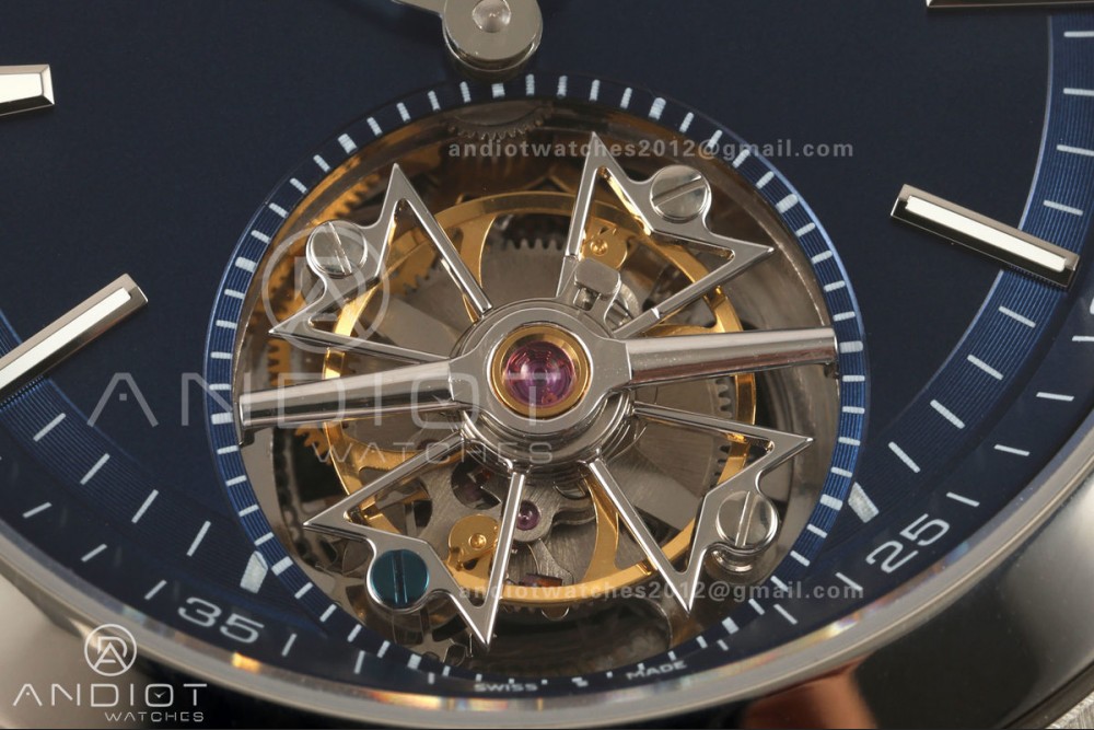 Overseas Tourbillon SS ANTF Best Edition Blue Dial on SS Bracelet — photo 5