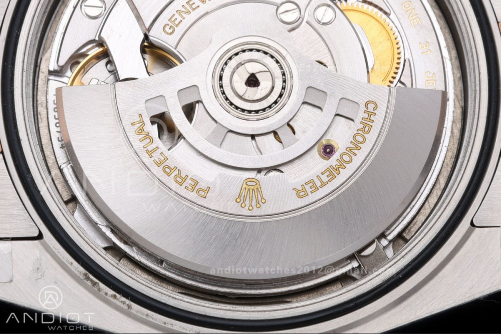 DateJust 41 126331 SS/RG VSF 1:1 Best Edition Gray Dial Green Roman on Oyster Bracelet VS3235 V2s — photo 11