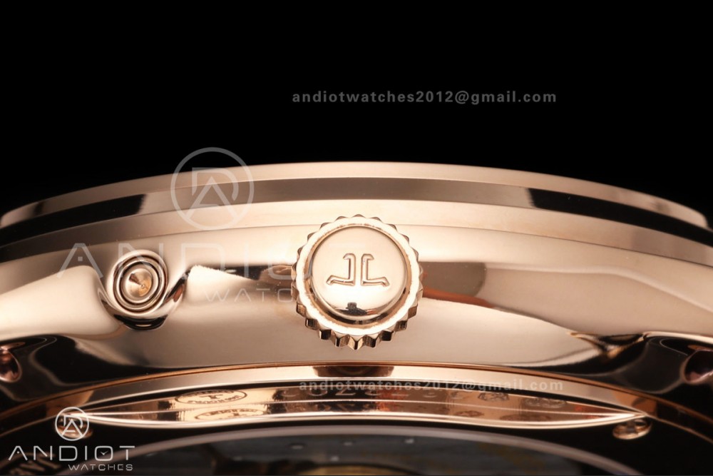 Master Ultra Thin Moon RG RZF 1:1 Best Edition Cream Dial on Black Leather Strap SA925 Super Clone — photo 7