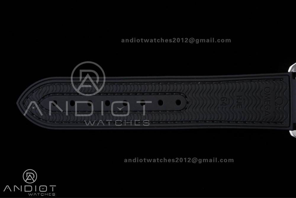 Planet Ocean 600M Chrono SS N1F 1:1 Best Edition Black Dial on Black Rubber Strap A9900 — photo 18