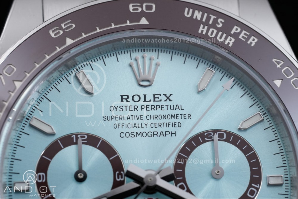 Daytona 126506 Gain Weight VSF 1:1 Best Edition Ice Blue Dial Stick Markers On Bracelet DD4131 (Free Sprung Look) — photo 4