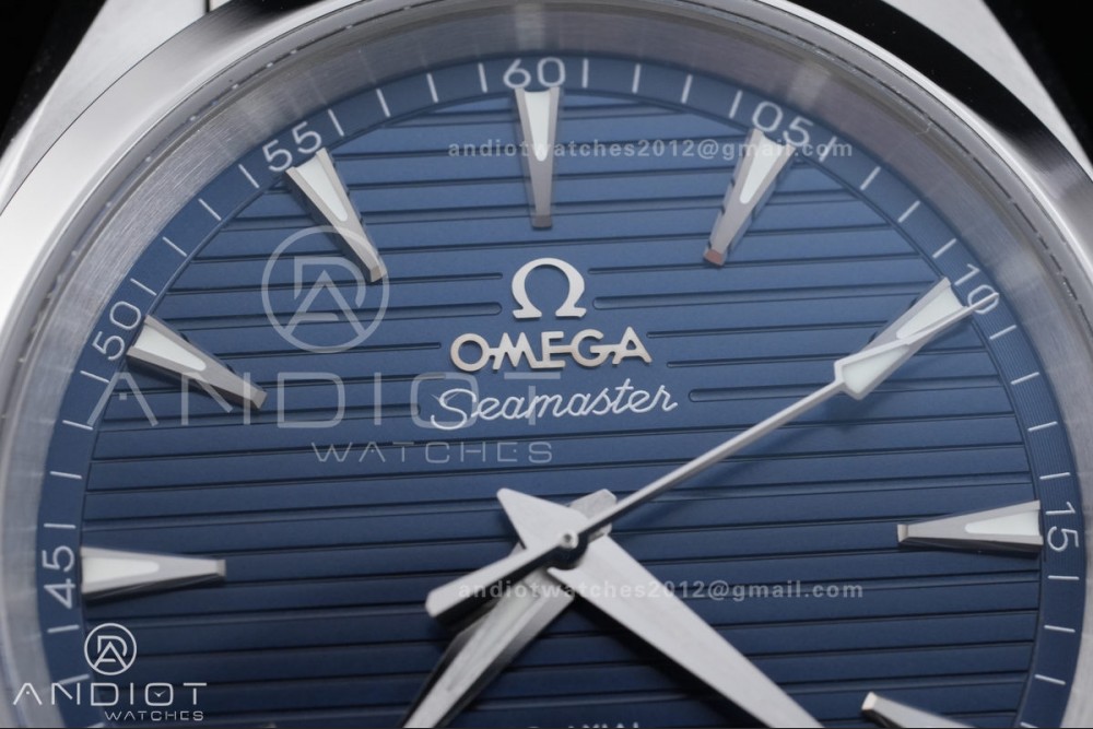 Aqua Terra 150M Master 38mm SS VSF 1:1 Best Edition Blue Dial On SS Bracelet Super Clone A8800 — photo 4