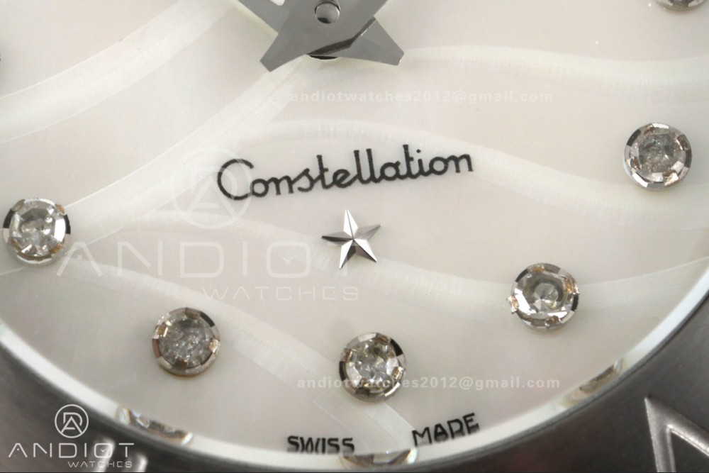Constellation 28mm SS 8848F 1:1 Best Edition White MOP Textured Dial on SS Bracelet ETA Quartz — photo 4