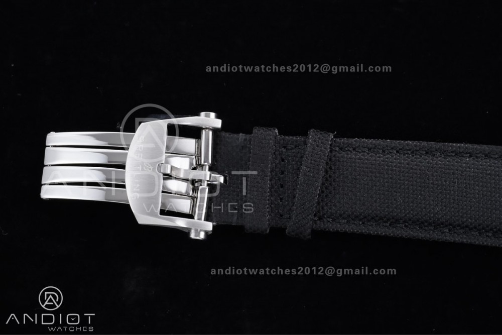 Avenger Chronometer 42mm SS BLSF 1:1 Best Edition Black Dial On Black Nylon Strap A2824 — photo 13