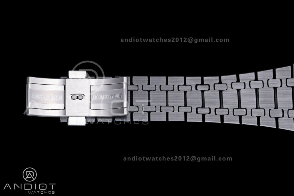 Royal Oak Chrono 26240 Black Ceramic ZF 1:1 Best Edition on Ceramic Bracelet SA4401 Super Clone V2 (Free Sprung) — photo 17