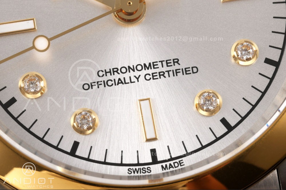 Black Bay One 41 SS/YG HTF 1:1 Best Edition Silver Diamonds Dial on SS/YG Bracelet A26J — photo 5