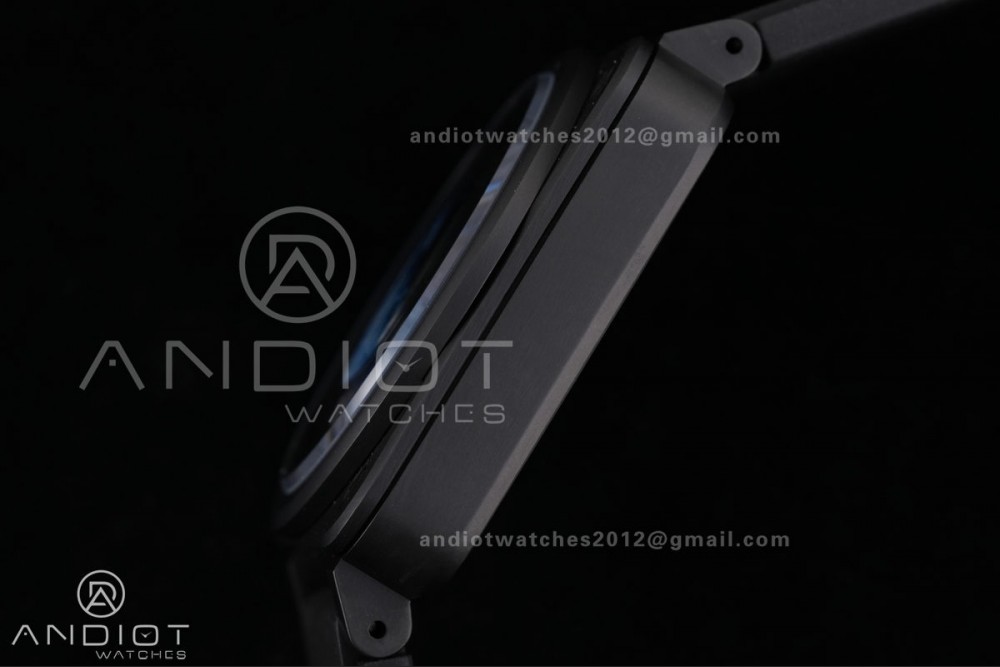 BR03 ASTRO Space Punk Black Ceramic M+F 1:1 Best Edition Aventurine Dial on Rubber Strap A2892 — photo 13