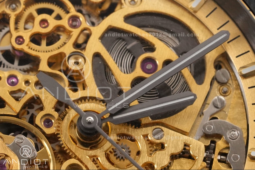 Royal Oak 41mm Openworked Ceramic 15416CE THBF 1:1 Best Edition Gold Dial on Ceramic Bracelet SA3132 V2 — photo 5