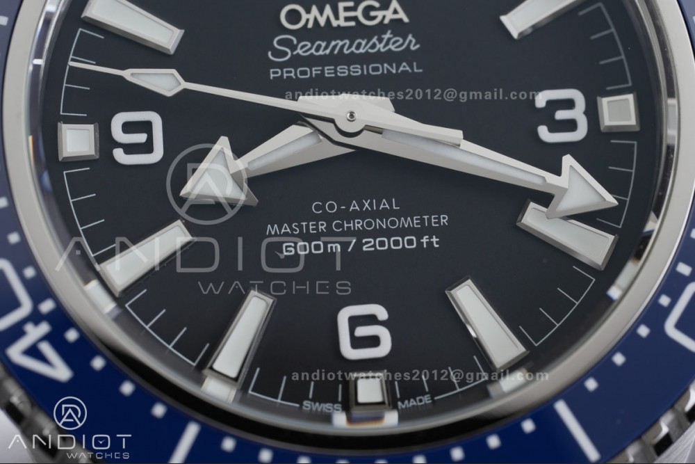 Planet Ocean 600M SS Blue VSF 1:1 Best Edition on SS Bracelet VS8912 — photo 5