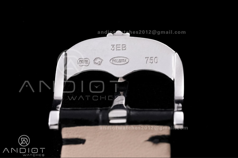 Cellini 50509 SS KZF 1:1 Best Edition Black Dial Stick Markers on Black Leather Strap SA3132 — photo 22