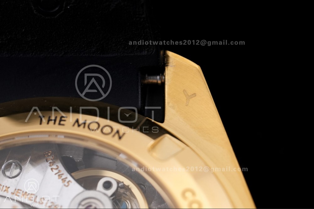 Speedmaster YG N1F Best Edition YG Dial on Black Rubber Strap A3861 — photo 10