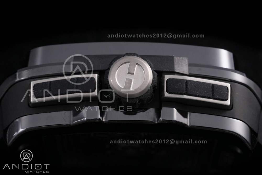 Square Bang Unico Black Ceramic BBF 1:1 Best Edition on Rubber Strap A1280 — photo 12