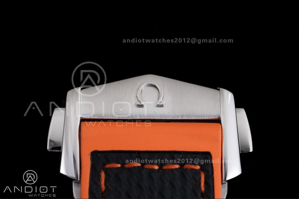 Planet Ocean 43.5mm SS VSF 1:1 Best Edition Black/Orange Bezel Black Dial on Nylon Strap A8900 Super Clone V2 — photo 22