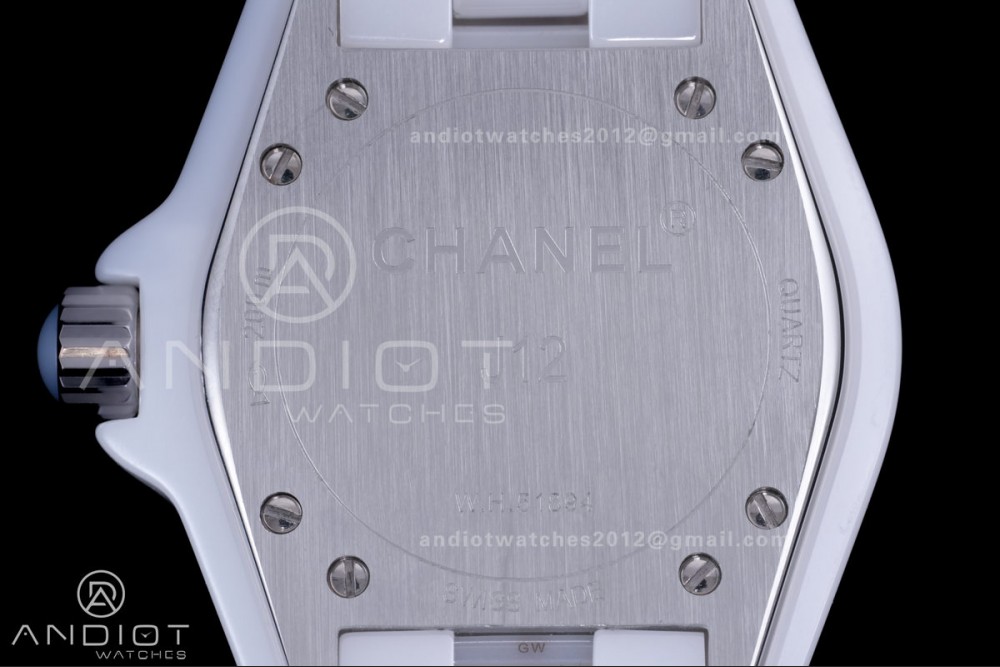 J12 33mm HTF 1:1 Best Edition White Korea Ceramic White MOP Dial on Bracelet ETA Quartz — photo 7