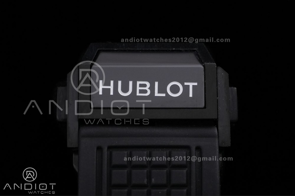 Square Bang Unico Black Ceramic BBF 1:1 Best Edition on Rubber Strap A1280 — photo 17