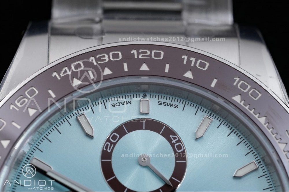 Daytona 126506 Gain Weight VSF 1:1 Best Edition Ice Blue Dial Stick Markers On Bracelet DD4131 (Free Sprung Look) — photo 6
