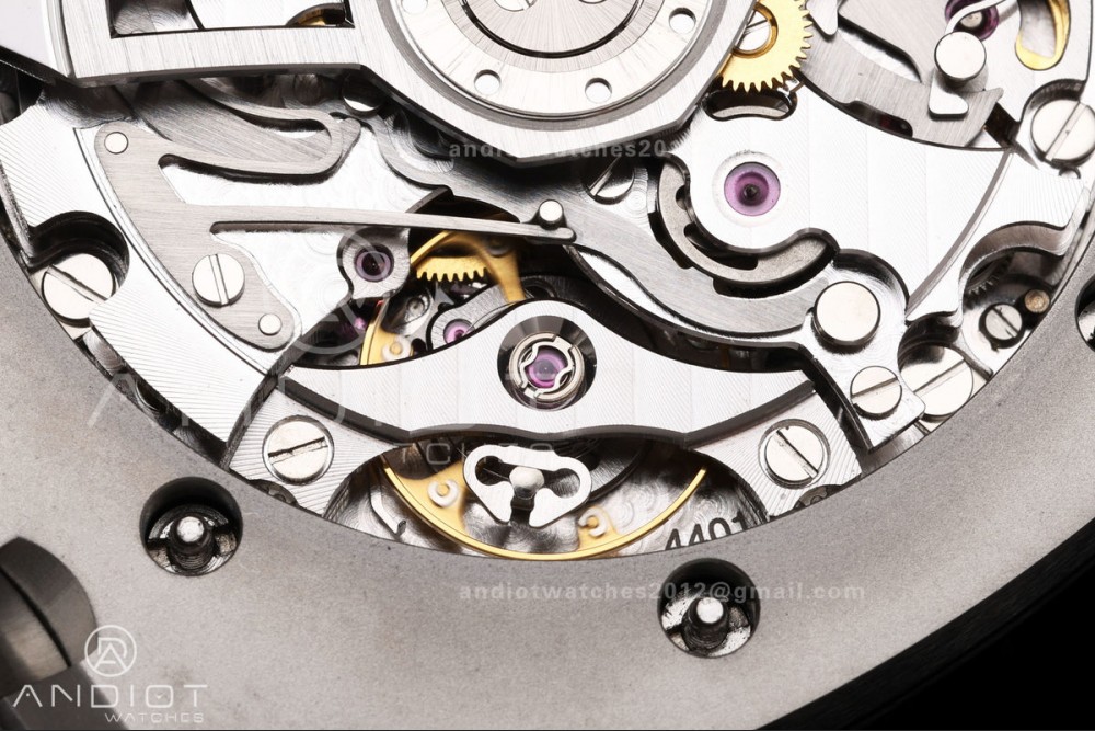 Royal Oak Chrono 26240 SS OCTA 1:1 Best Edition Purple Dial on SS Bracelet JH4401 Super Clone (Free Sprung) — photo 11