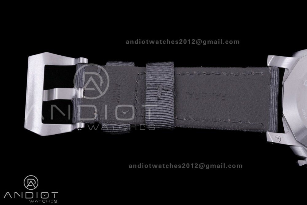 PAM1358 Luminor Marina eSteel VSF 1:1 Best Edition on Gray Nylon Strap P.9010 — photo 20