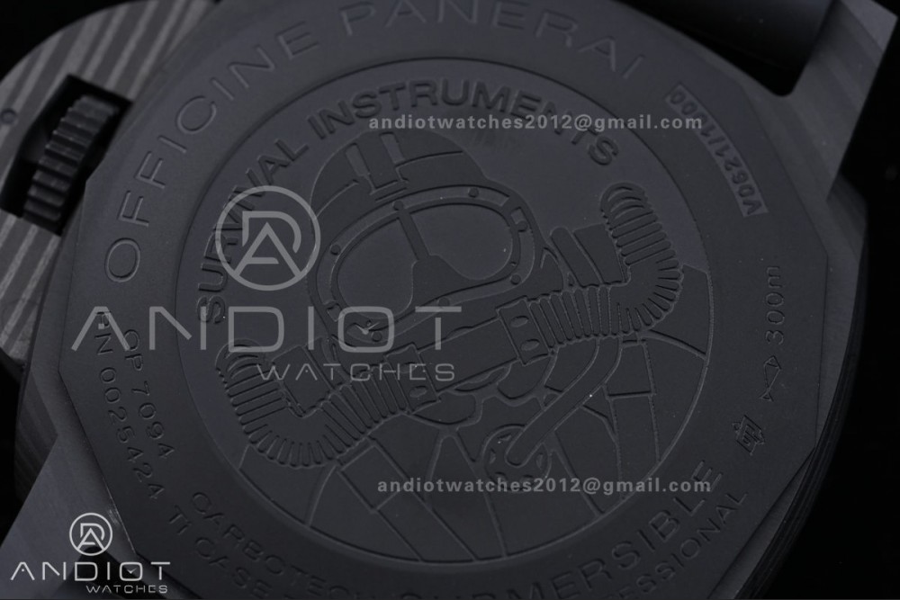 PAM 979 Carbotech VSF Best Edition Carbon Dial on Rubber Strap P.9010 Clone — photo 8