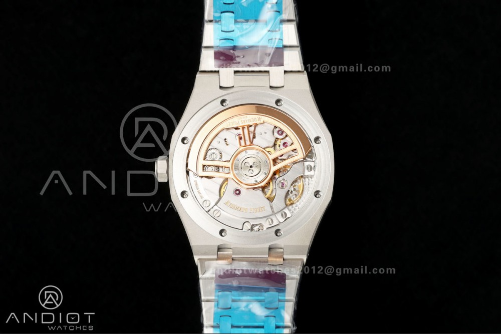 Royal Oak 41mm 15510 SS VSF 1:1 Best Edition Blue Textured Dial on SS Bracelet DD4302 Super Clone — photo 9