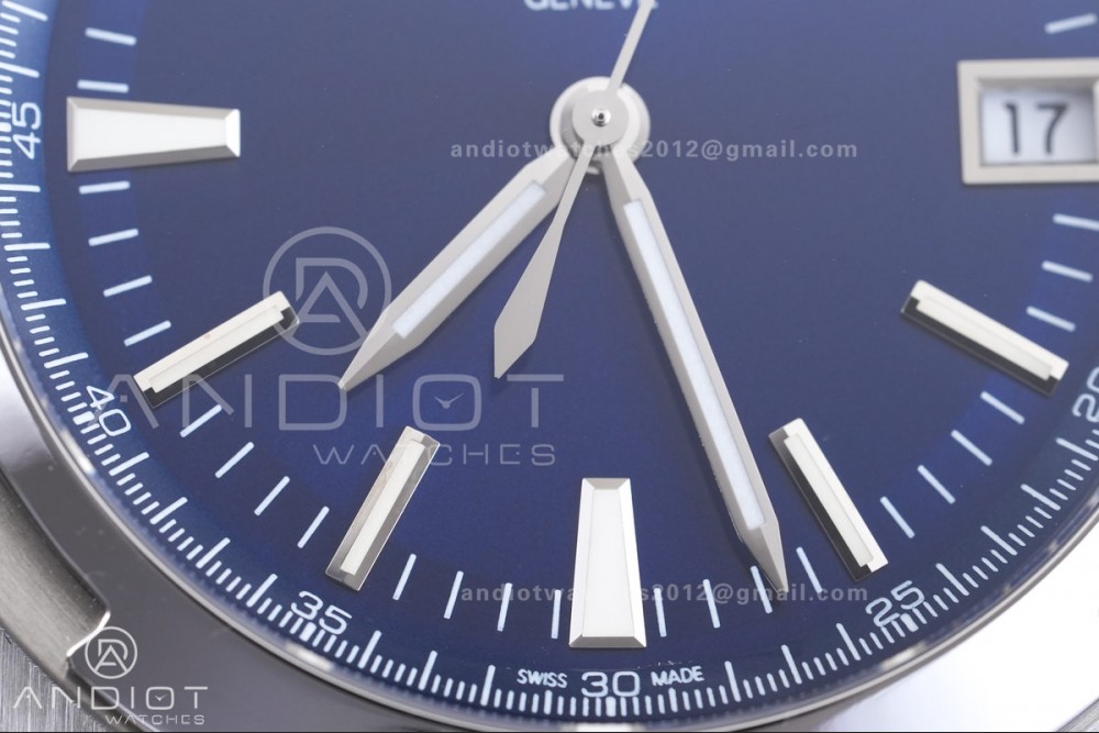 Overseas 4500V SS 8F 1:1 Best Edition Blue Dial on SS Bracelet A5100 — photo 4