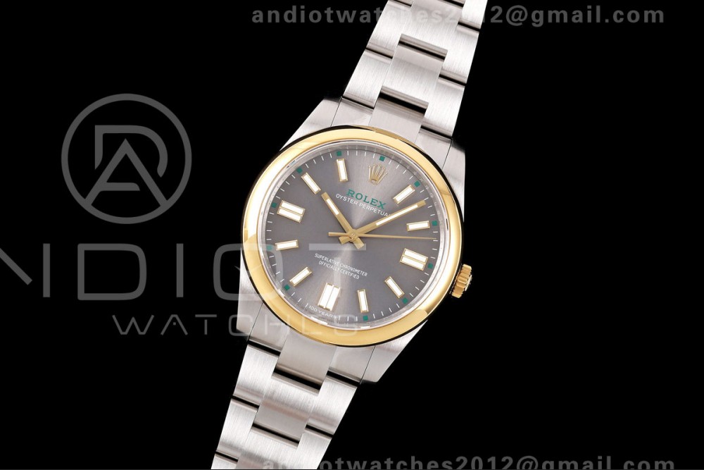 Oyster Perpetual 41 134303 QF 1:1 Best Edition Gray Dial on SS Bracelet JH3230 — photo 2