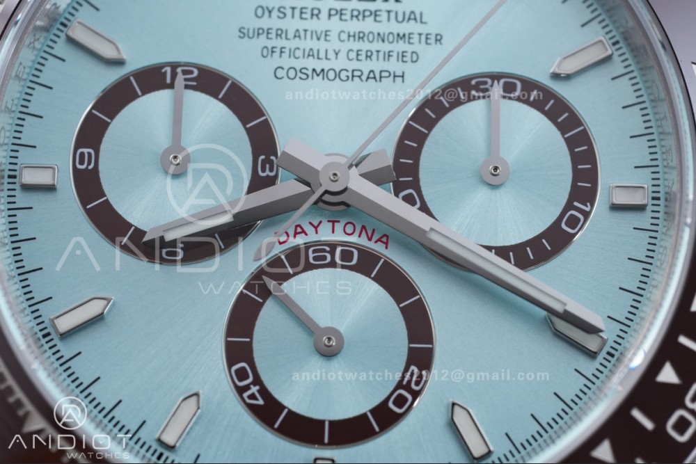 Daytona 126506 Gain Weight VSF 1:1 Best Edition Ice Blue Dial Stick Markers On Bracelet DD4131 (Free Sprung Look) — photo 5