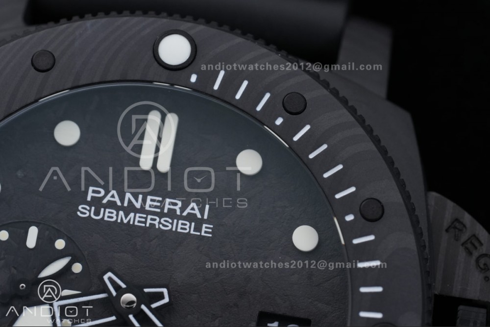 PAM 979 Carbotech VSF Best Edition Carbon Dial on Rubber Strap P.9010 Clone — photo 6