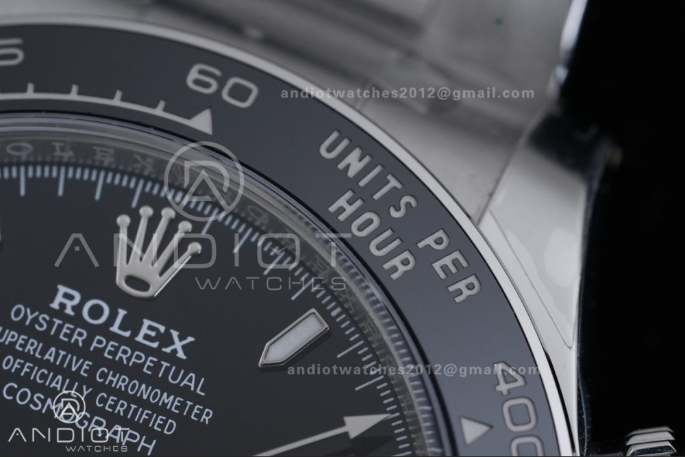 Daytona 126500 RWF 1:1 Best Edition Black Dial on SS Bracelet JH4131 Free Sprung — photo 7