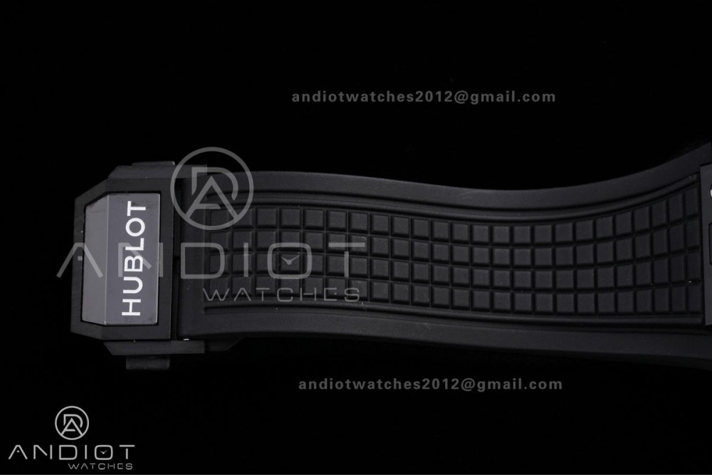 Square Bang Unico Black Ceramic BBF 1:1 Best Edition on Rubber Strap A1280 — photo 14