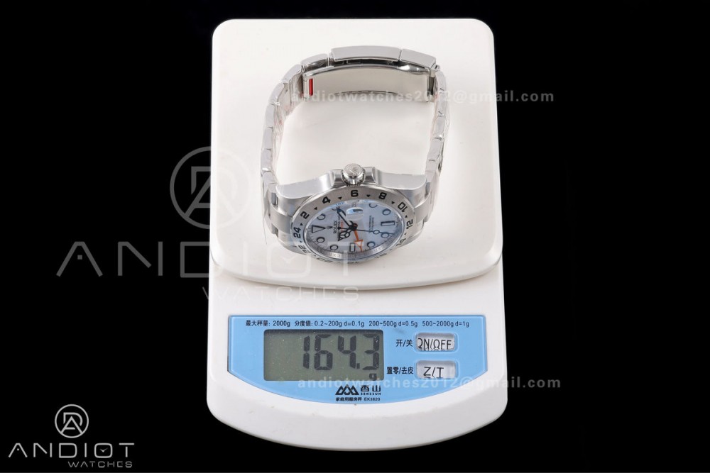 Explorer II 42mm 226570 904L SS Gold Maker 1:1 Best Edition White Dial on Bracelet JH3285-2 (Free Sprung) — photo 26