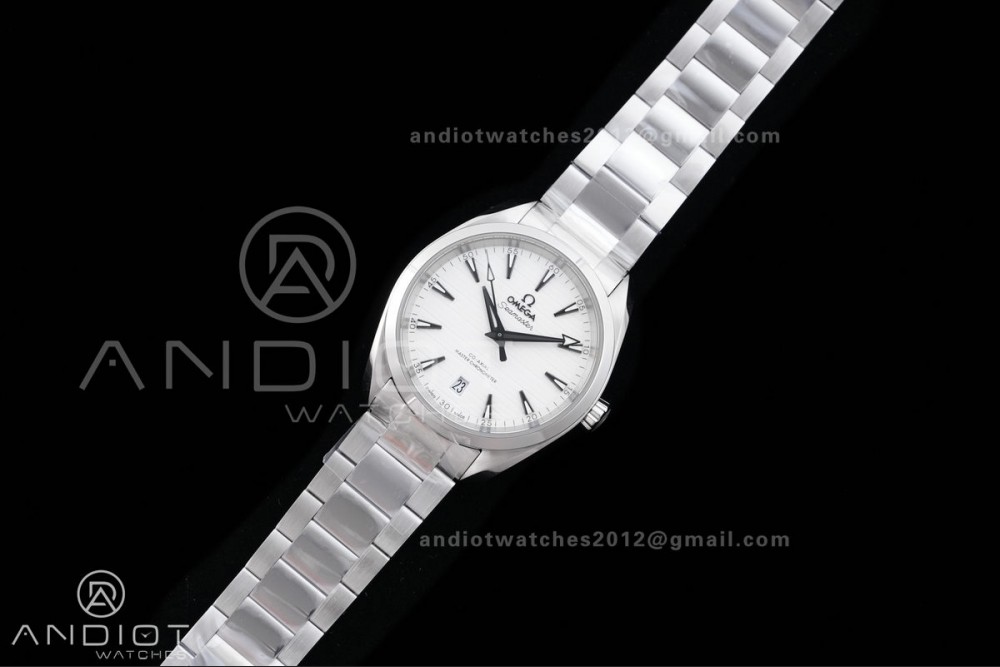 Aqua Terra 150M Master 38mm SS VSF 1:1 Best Edition White Dial On SS Bracelet Super Clone A8800 — photo 2