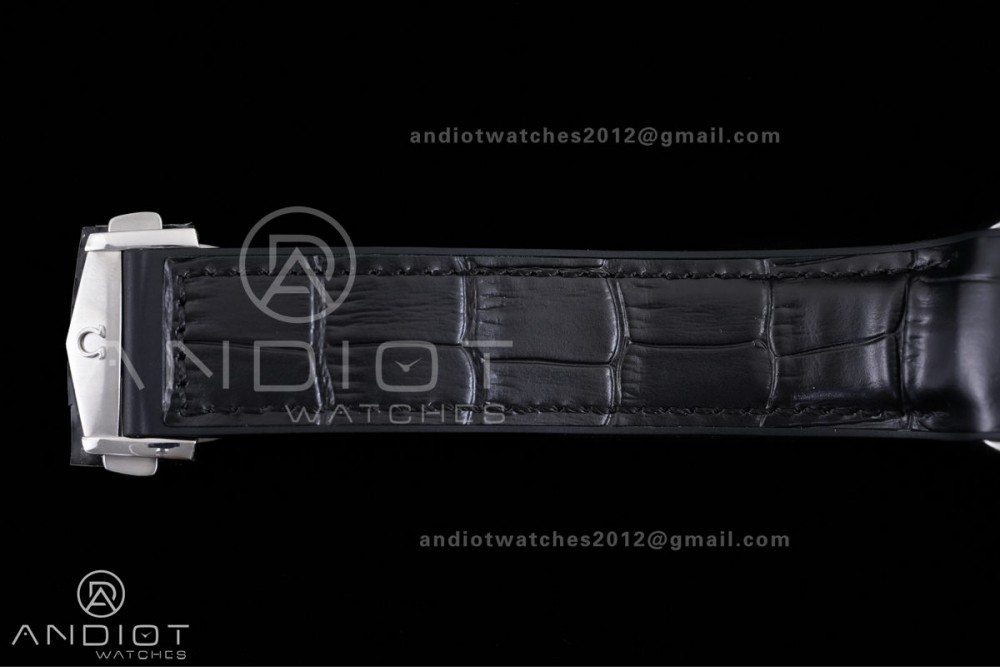 Planet Ocean 600M Chrono SS N1F 1:1 Best Edition Black Dial on Black Rubber Strap A9900 — photo 15