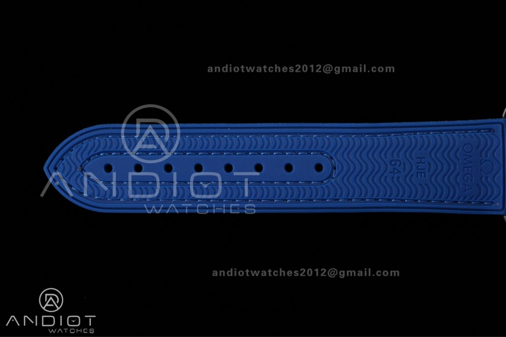 Planet Ocean 600M Chrono SS N1F 1:1 Best Edition Blue Dial on Blue Rubber Strap A9900 — photo 18