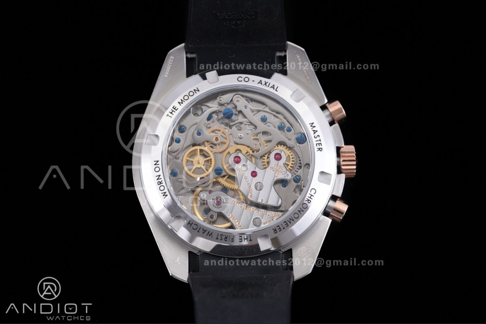 Speedmaster SS/RG N1F Best Edition RG Dial on Black Rubber Strap A3861 — photo 6