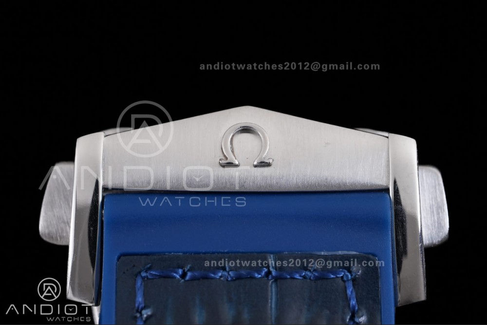 Planet Ocean 600M Chrono SS N1F 1:1 Best Edition Blue Dial on Blue Rubber Strap A9900 — photo 20
