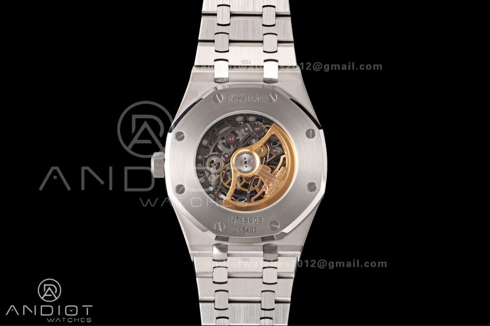 Royal Oak 41mm Openworked 15407 SS OCTA 1:1 Best Edition on SS Bracelet SA3132 V3 (Free Sprung) — photo 8