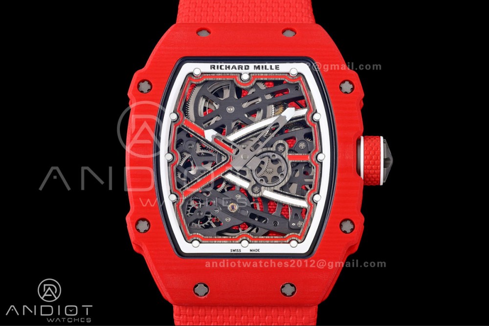 RICH Maker's 1:1 RM67-02 Red NTPT Sebastien Buemi Skeleton Dial CRMA7 Super Clone — photo 3