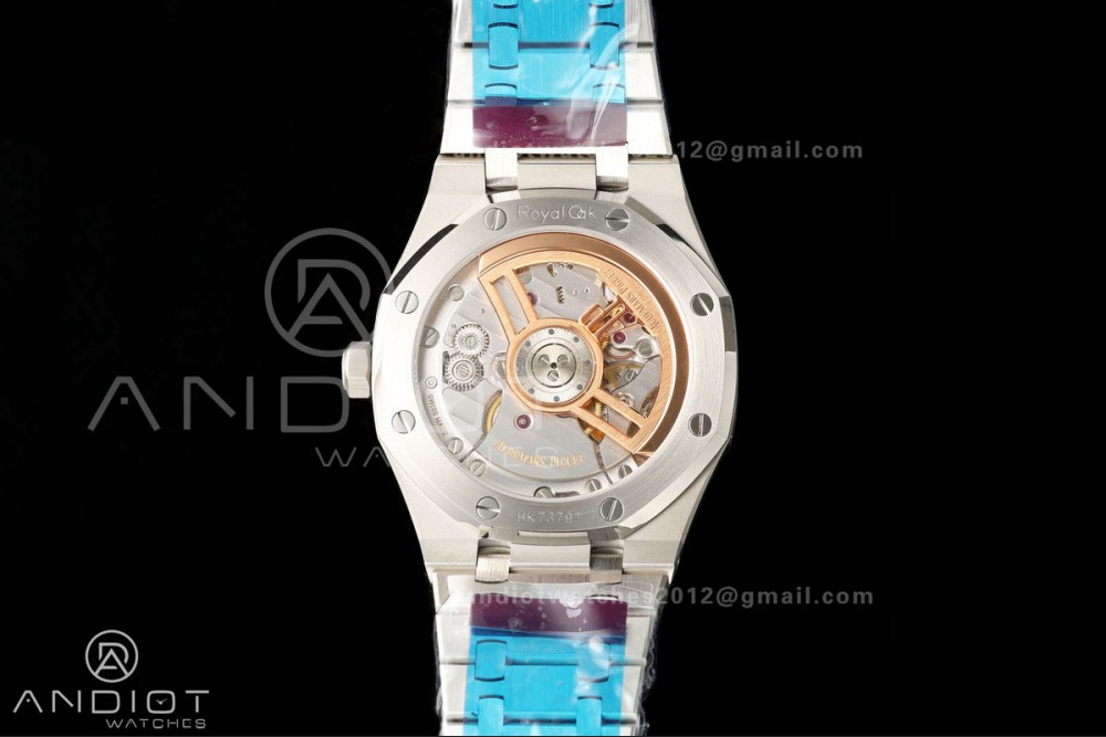 Royal Oak 41mm 15510 SS VSF 1:1 Best Edition Blue Textured Dial on SS Bracelet DD4302 Super Clone — photo 8