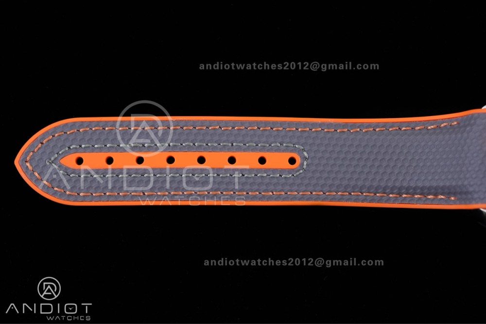 Planet Ocean 600M Chrono SS N1F 1:1 Best Edition Gary Dial 1/4 Orange Bezel on Rubber Strap A9900 — photo 17