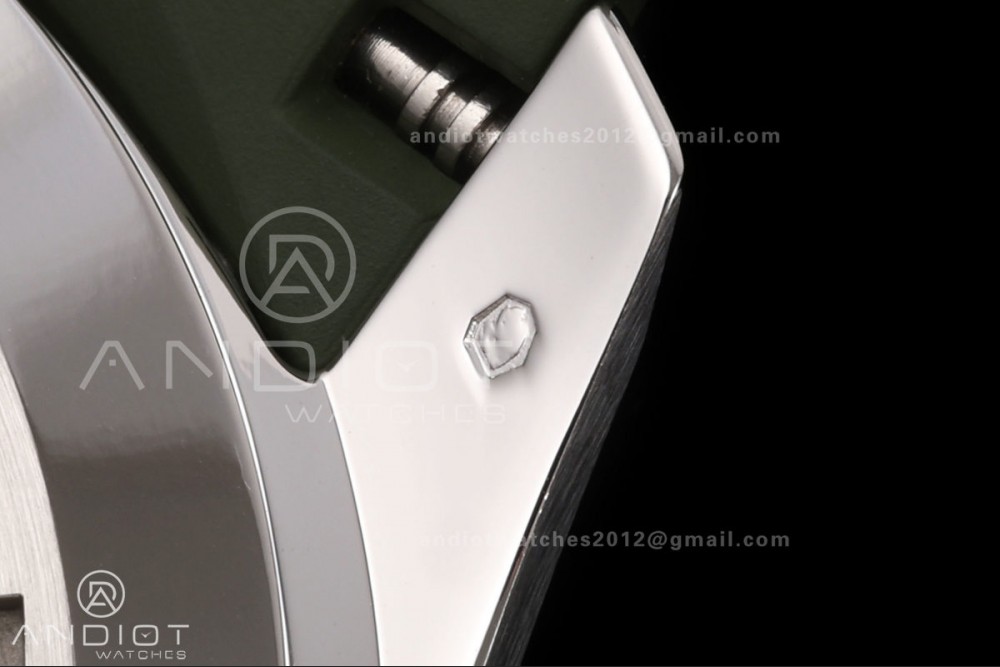 Aquanaut 5168G 42mm SS OME 1:1 Best Edition Green Dial on Green Rubber Strap DPB330 Super Clone (Weighted) — photo 12