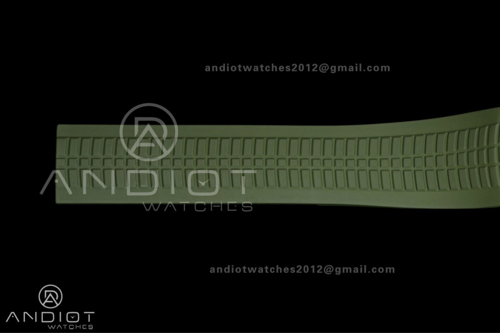 Aquanaut 5168G 42mm SS OME 1:1 Best Edition Green Dial on Green Rubber Strap DPB330 Super Clone (Weighted) — photo 20