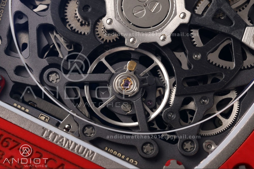 RICH Maker's 1:1 RM67-02 Red NTPT Sebastien Buemi Skeleton Dial CRMA7 Super Clone — photo 15
