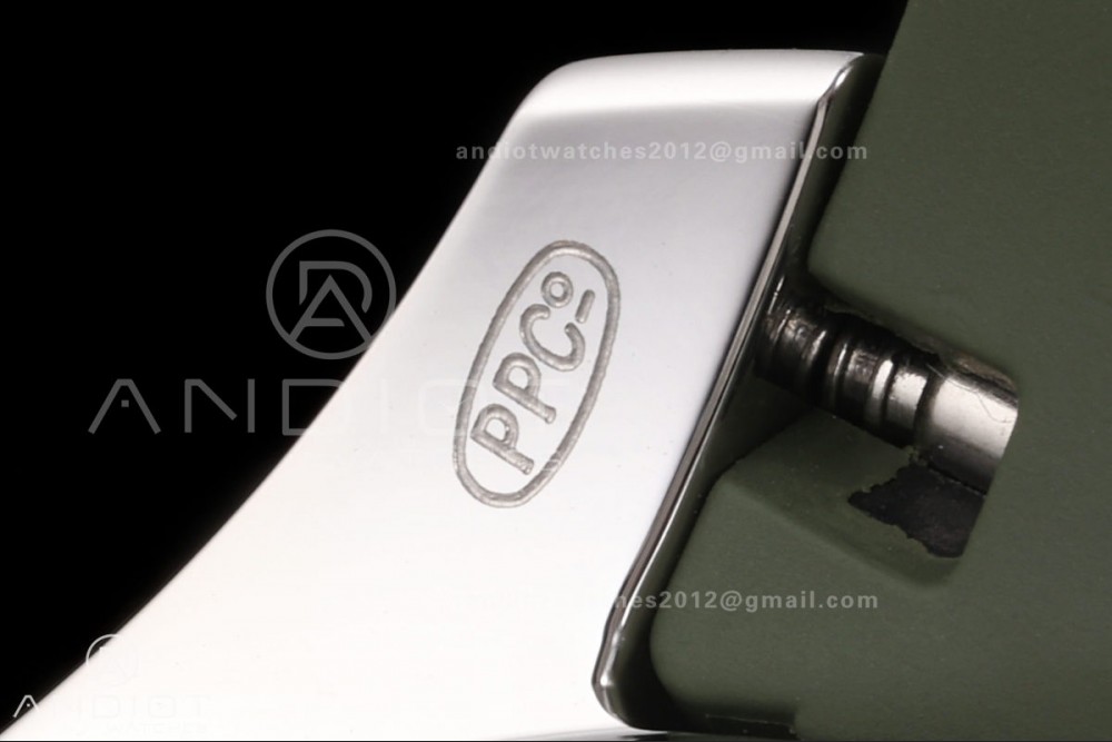 Aquanaut 5968 SS DDF 1:1 Best Edition Green Dial on Green Rubber Strap A520 — photo 13