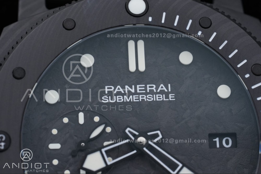 PAM 979 Carbotech VSF Best Edition Carbon Dial on Rubber Strap P.9010 Clone — photo 4