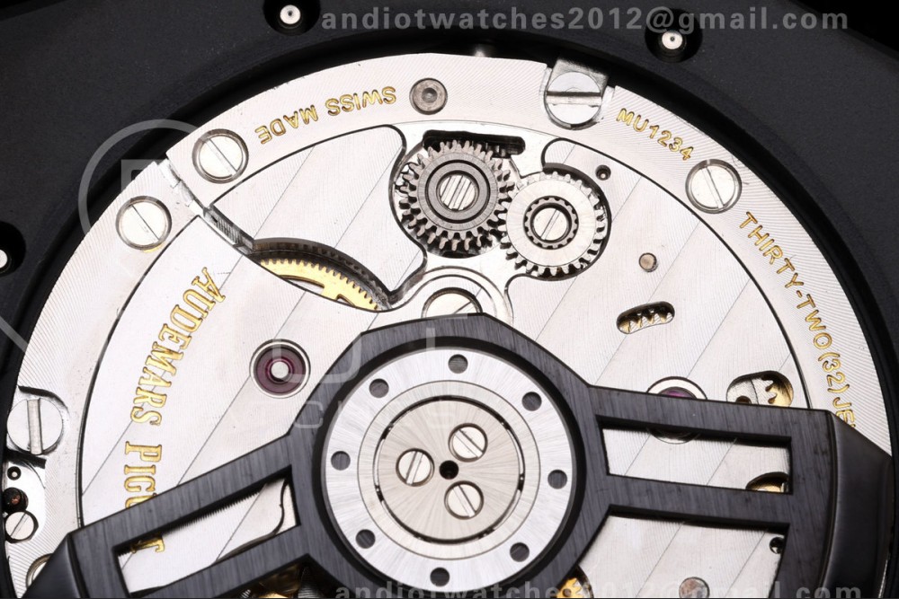 Royal Oak 41mm 15500 Black Ceramic ZF Black Dial on Black Ceramic Bracelet SA4302 Super Clone (Free Sprung) — photo 13