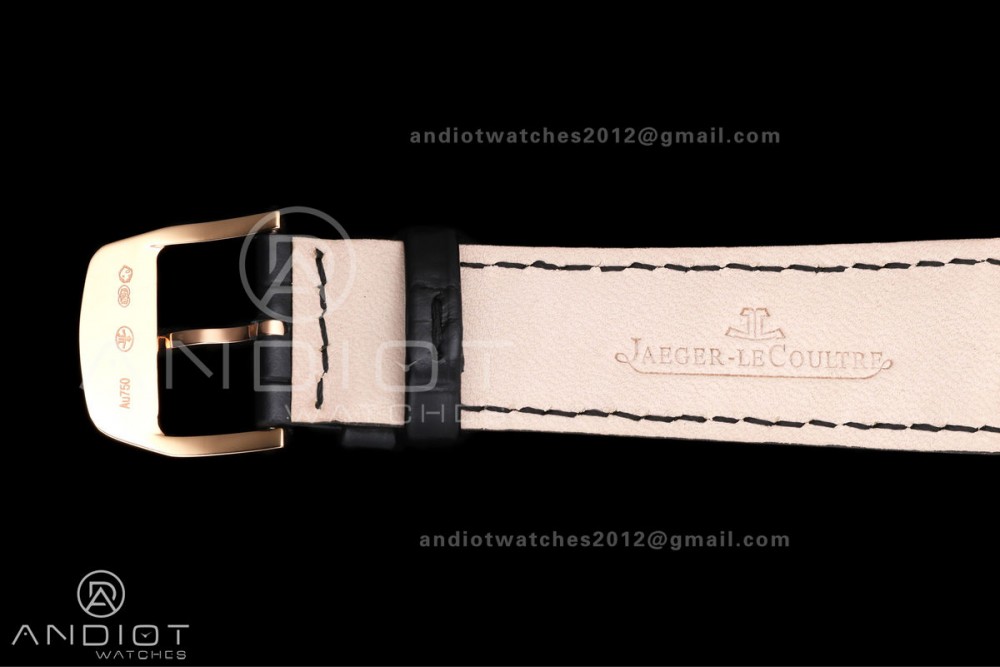 Master Ultra Thin Moon RG RZF 1:1 Best Edition Cream Dial on Black Leather Strap SA925 Super Clone — photo 18