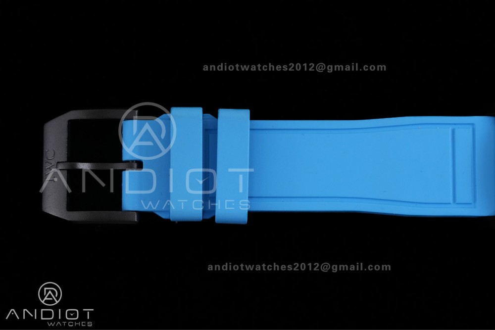 IWC Pilot 41 Top Gun Ceramic IW328107 M+F Best Edition on Blue Rubber Strap MIYOTA 9015 — photo 18